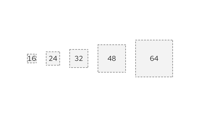 Tokens for spacer sizes